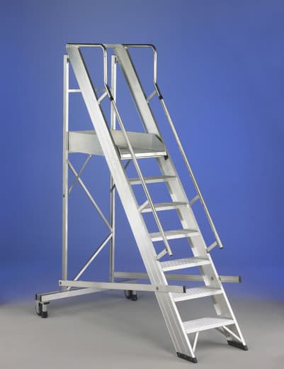 Hliníkové schody s plošinou – Castellana Maxi