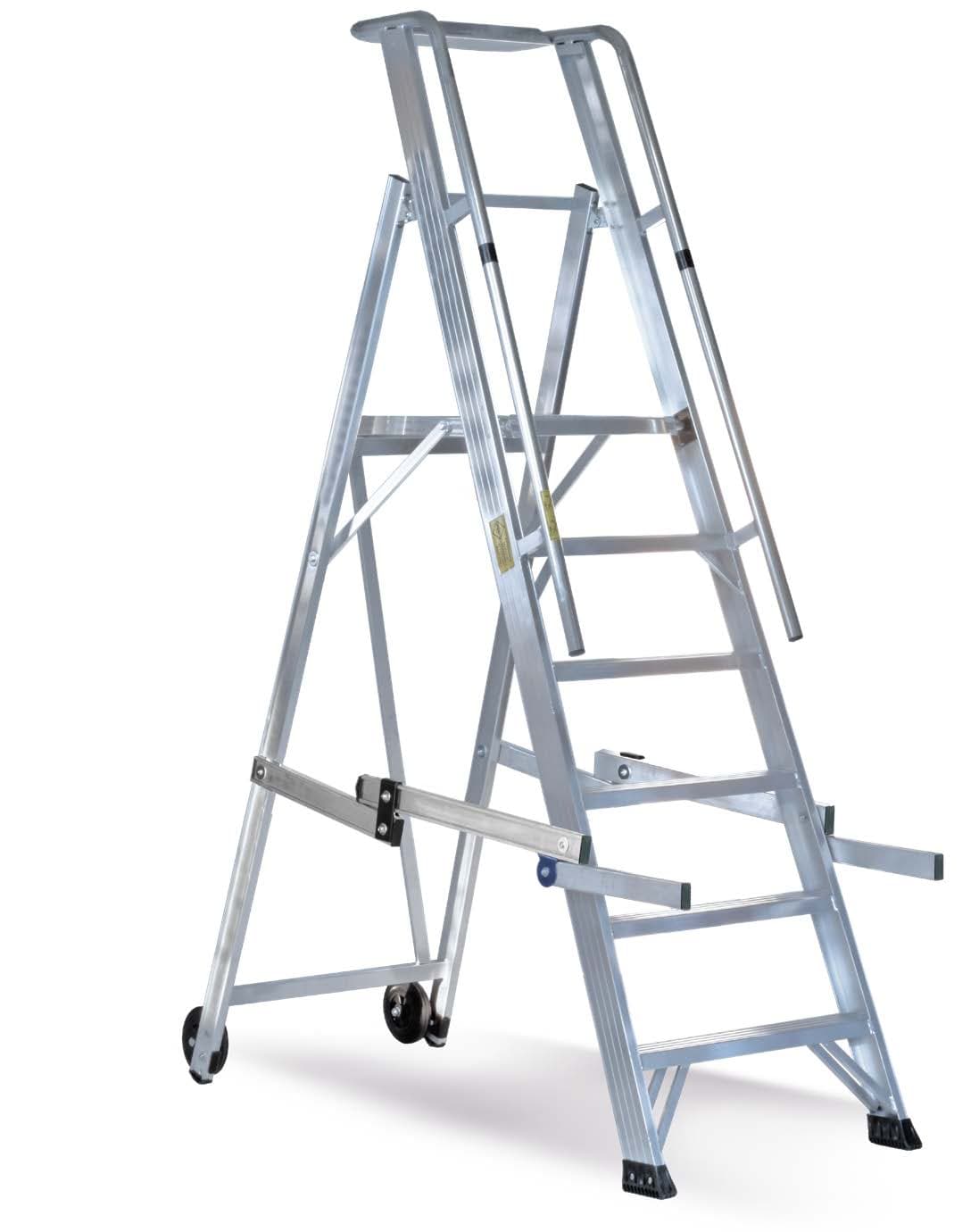 Hliníkové přístupové pracovní plošiny se schody